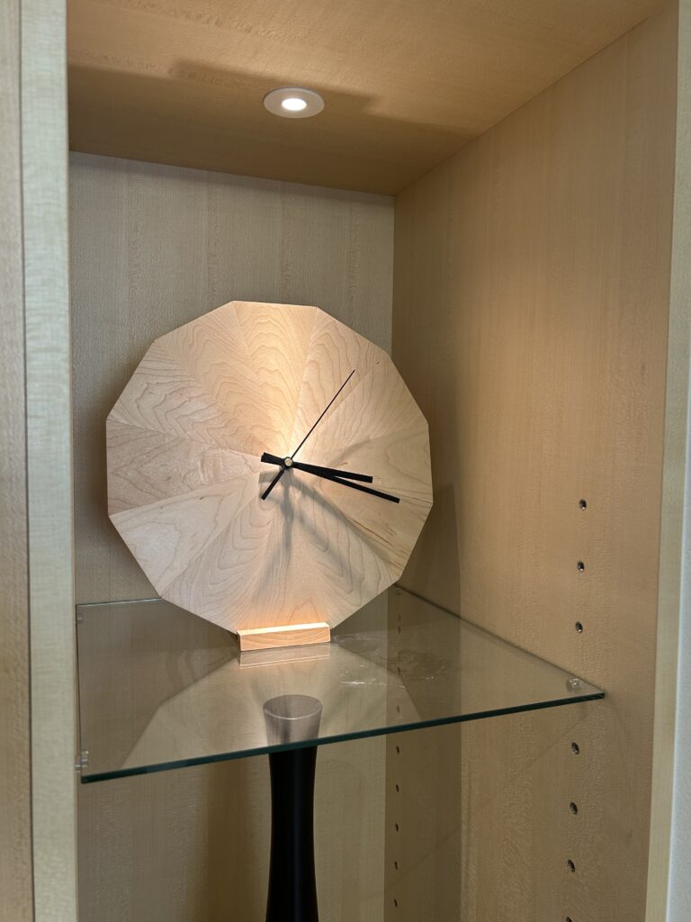 12角形無垢時計